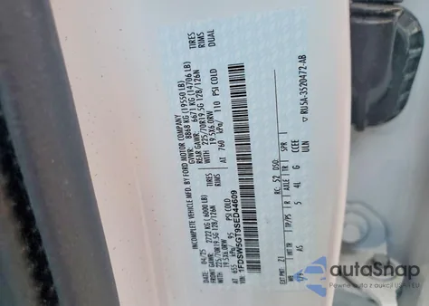 2025 Ford F550 Super Duty z USA, uszkodzony, nr VIN 1FDSW5GT9SED44609